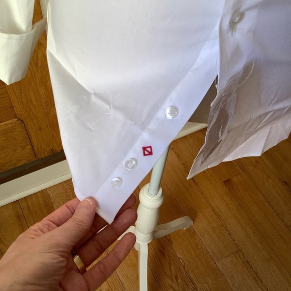 1670 Slim Fit Crisp Button Down White Dress Shirt - Picture 7 of 11